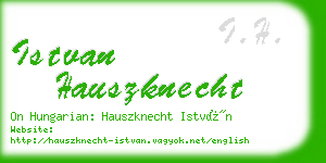 istvan hauszknecht business card